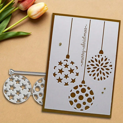 1pc Creative Snowball Metal Mold, Suitable For Various Craft Projects, Perfect For Scrapbooking, Photo Albums, Greeting Cards And Home Decor- Ideal For Holiday Greetings And Creative Projects