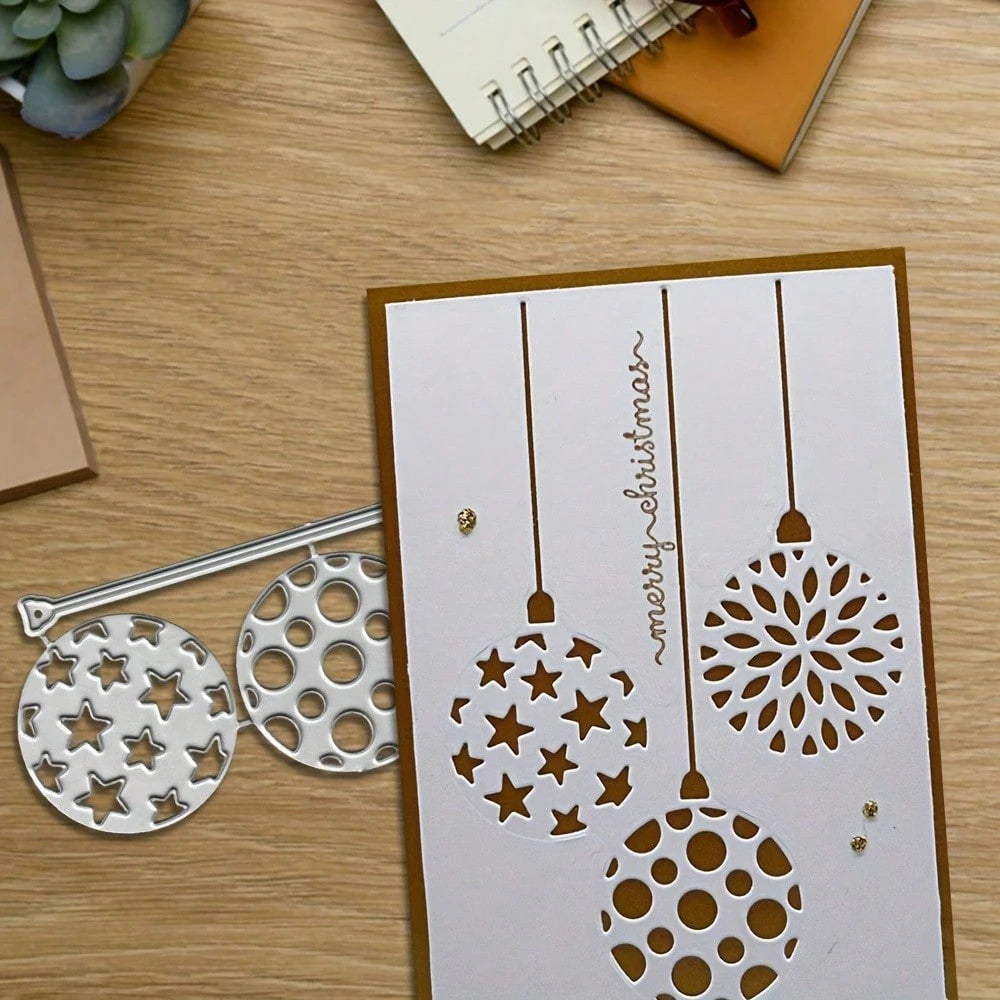 1pc Creative Snowball Metal Mold, Suitable For Various Craft Projects, Perfect For Scrapbooking, Photo Albums, Greeting Cards And Home Decor- Ideal For Holiday Greetings And Creative Projects