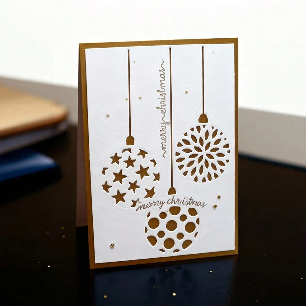 1pc Creative Snowball Metal Mold, Suitable For Various Craft Projects, Perfect For Scrapbooking, Photo Albums, Greeting Cards And Home Decor- Ideal For Holiday Greetings And Creative Projects