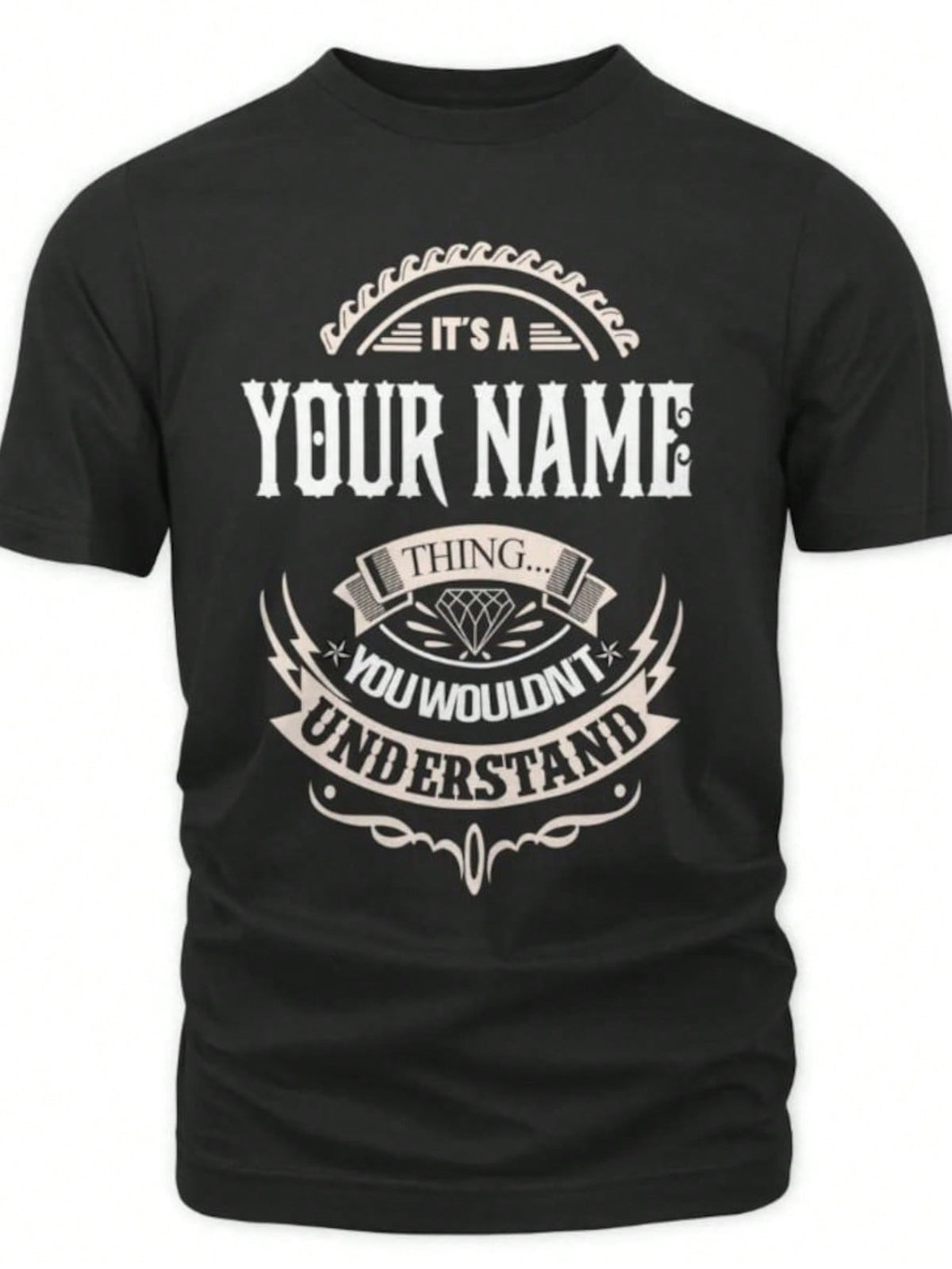 1pc Custom Name/ Personalization T-Shirt- It's A Your Name Thing You Wouldn't Understand T-Shirt, Sweatshirt, Hoodie, 100% Cotton, S-3XL