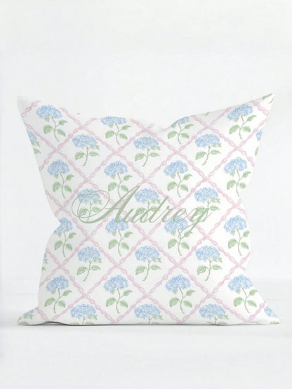 1pc Customizable Name Pillowcase, Personalized Name Background Color Decorative Pillowcase, Suitable For Christmas, Valentine's Day, Father's Day, Mother's Day, Wedding, Holidays, Couple Room Decor, C