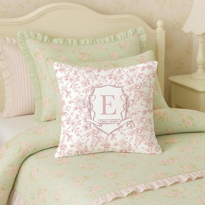 1pc Customizable Name Printed Soft Pillowcase, Personalized Name Floral Background Color Decorative Cushion Cover, Suitable For Christmas, Valentine's Day, Father's Day, Mother's Day, Wedding, Holiday
