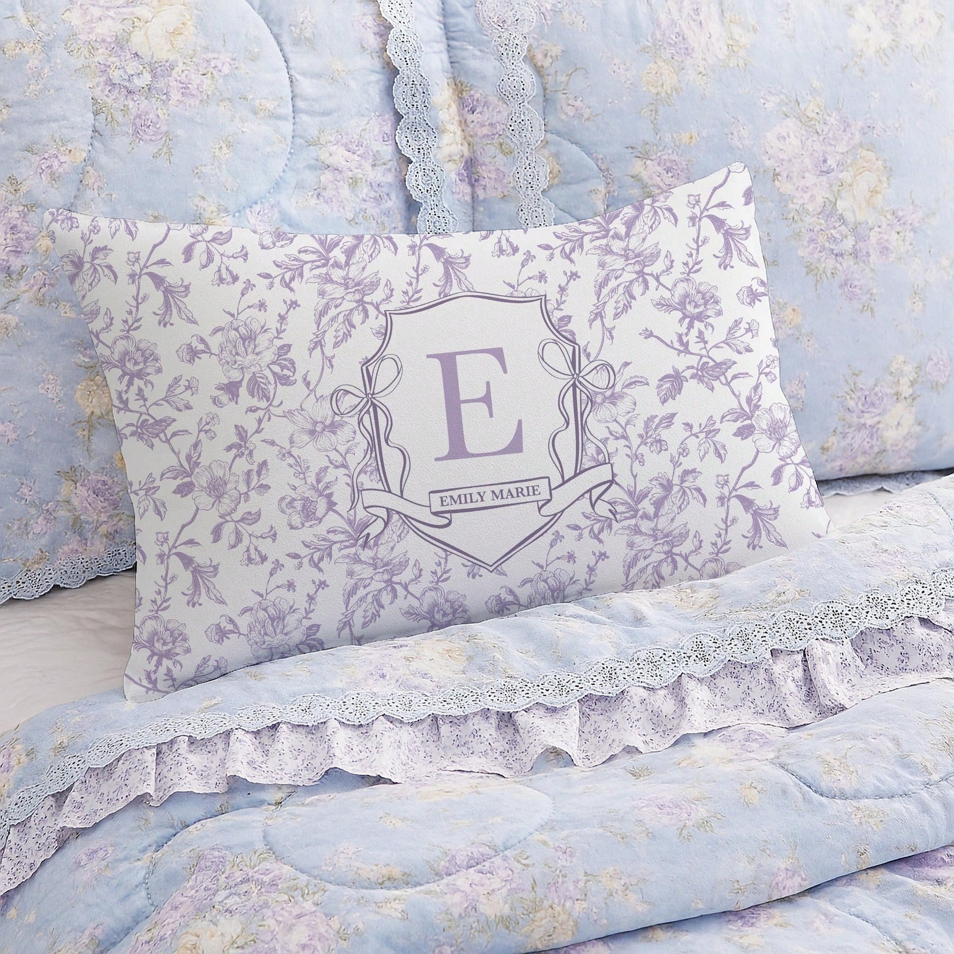 1pc Customizable Name Printed Soft Pillowcase, Personalized Name Floral Background Color Decorative Cushion Cover, Suitable For Christmas, Valentine's Day, Father's Day, Mother's Day, Wedding, Holiday