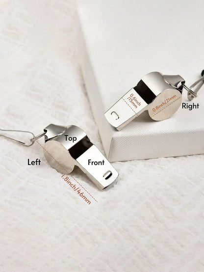 1pc Customizable Personalized Engraved Whistle Gift, Suitable For Teacher's Day, Sports Gift, Football Team Whistle, Thank You Gift, Creative Sports Gift With Customizable Pattern And Text, Perfect Fo