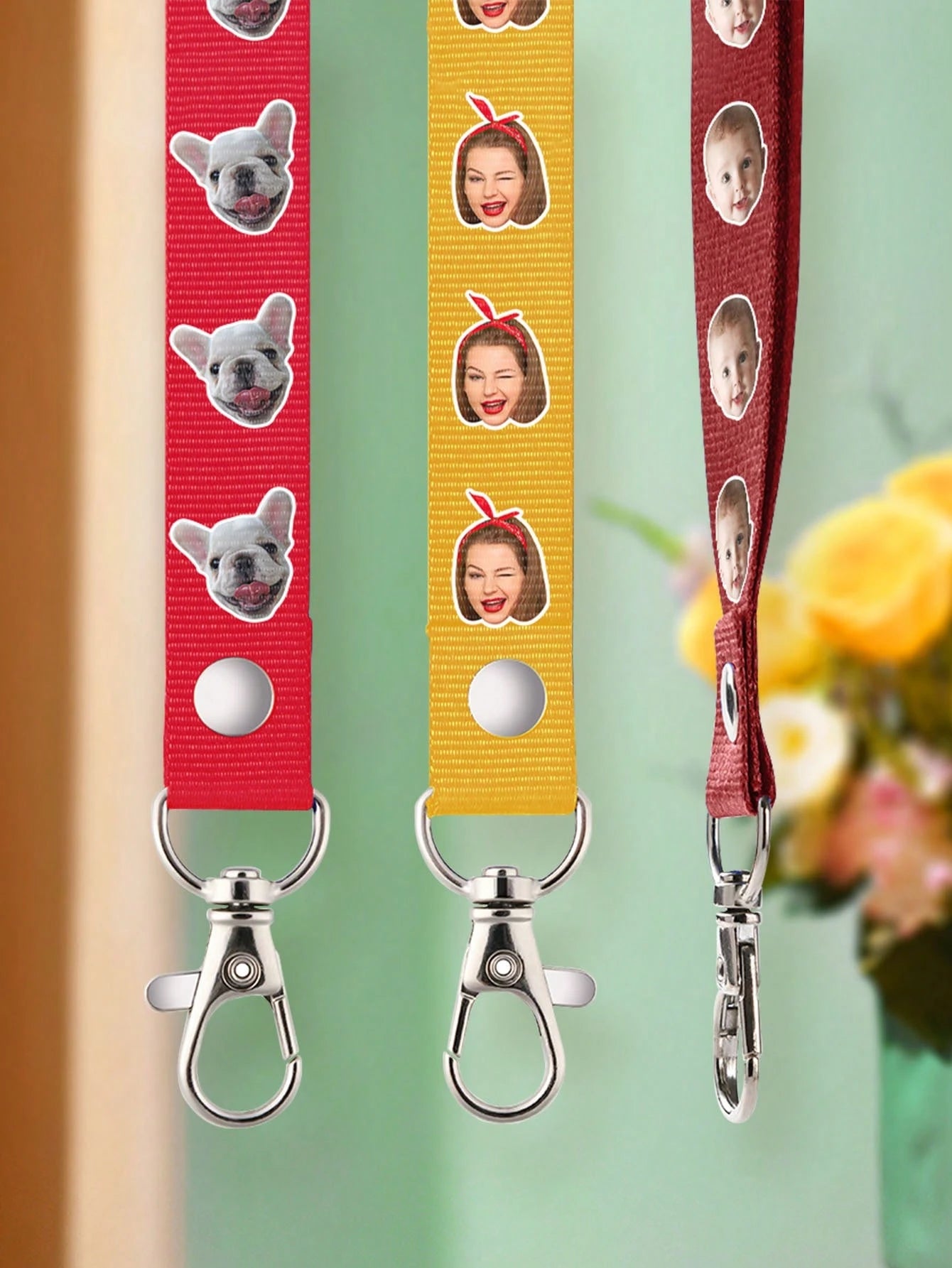 1pc Customized Text Lanyard, Personalized ID Badge Holder Strap With Detachable Clip, Versatile, Durable, Stylish, Reusable, Refined, Modern, Customized, Personalized, Unique