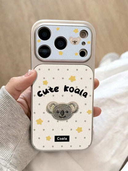 1pc Cute Cartoon Cat Embroidery Phone Case, Suitable For IPhone 15, 17 Pro Max, 14, 16 Pro, 16 Max, Unique And Stylish, Ideal For Women, Birthday, Mother's Day Gift