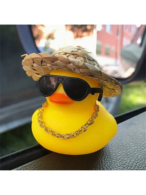 1pc Cute Duck Shaped Car Ornament Interior Decoration