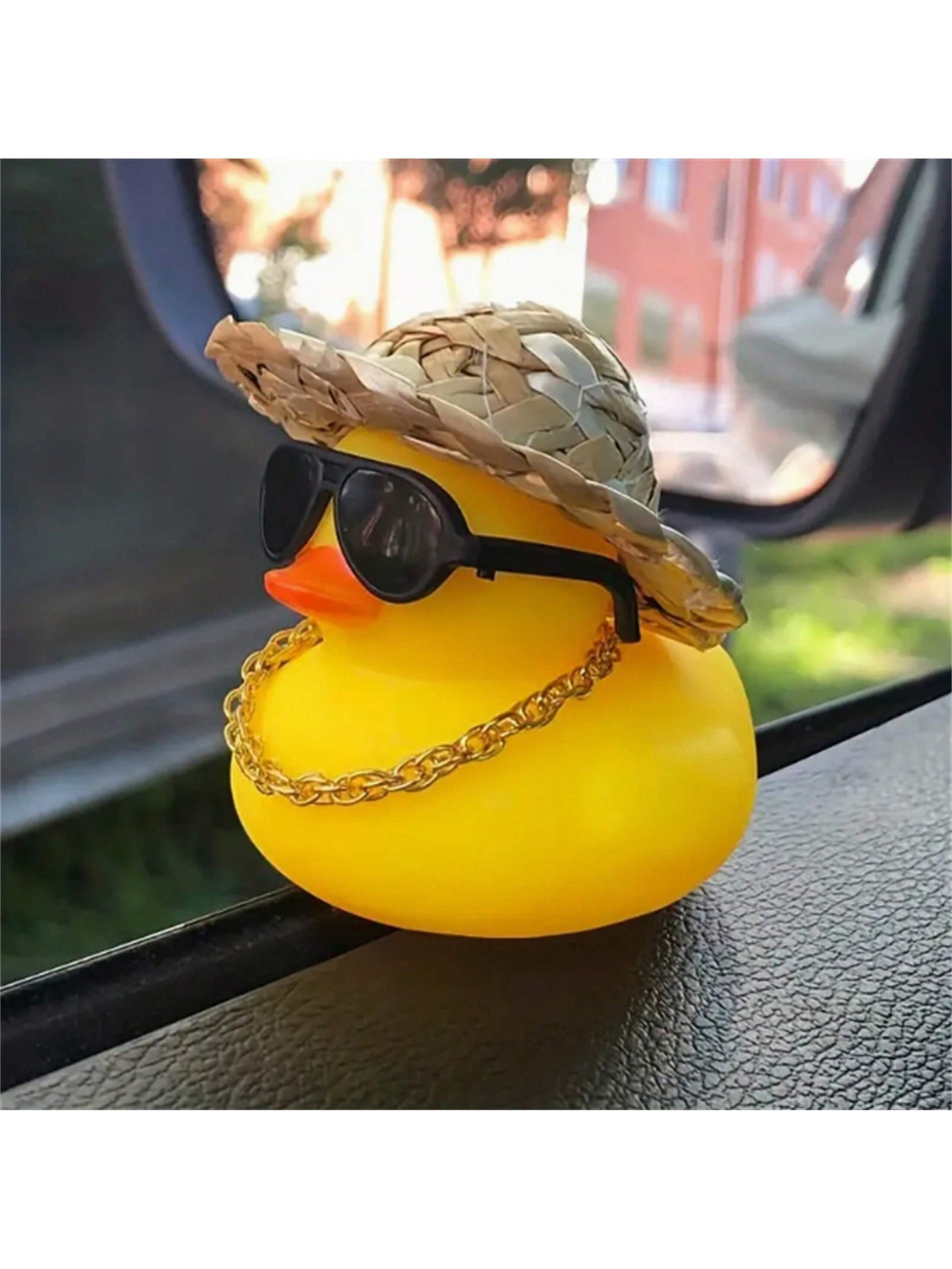 1pc Cute Duck Shaped Car Ornament Interior Decoration