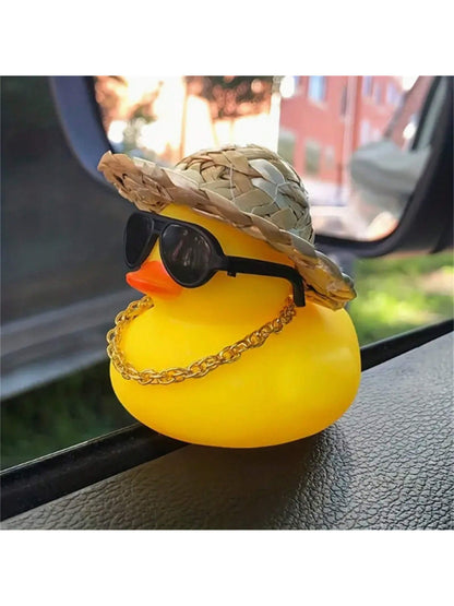 1pc Cute Duck Shaped Car Ornament Interior Decoration