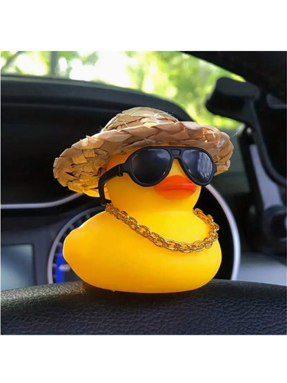 1pc Cute Duck Shaped Car Ornament Interior Decoration