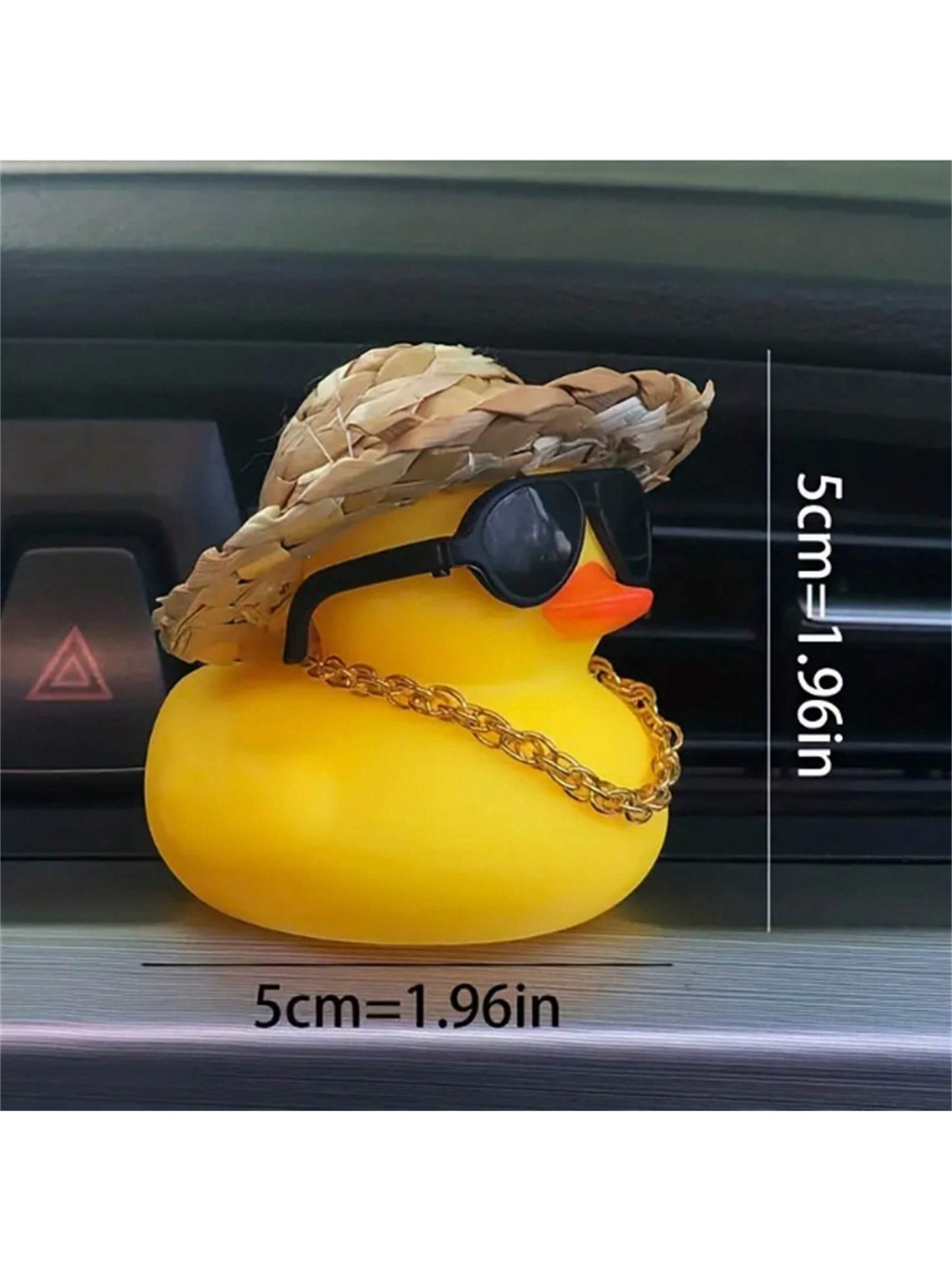 1pc Cute Duck Shaped Car Ornament Interior Decoration