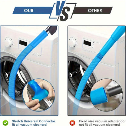 1pc Dryer Vent Cleaning Hose, Flexible Universal Connector Lint Vacuum Hose Attachment, Dryer Vent Cleaning Tool, Vacuum Cleaner Hose, Suitable For Most Vacuum Cleaners