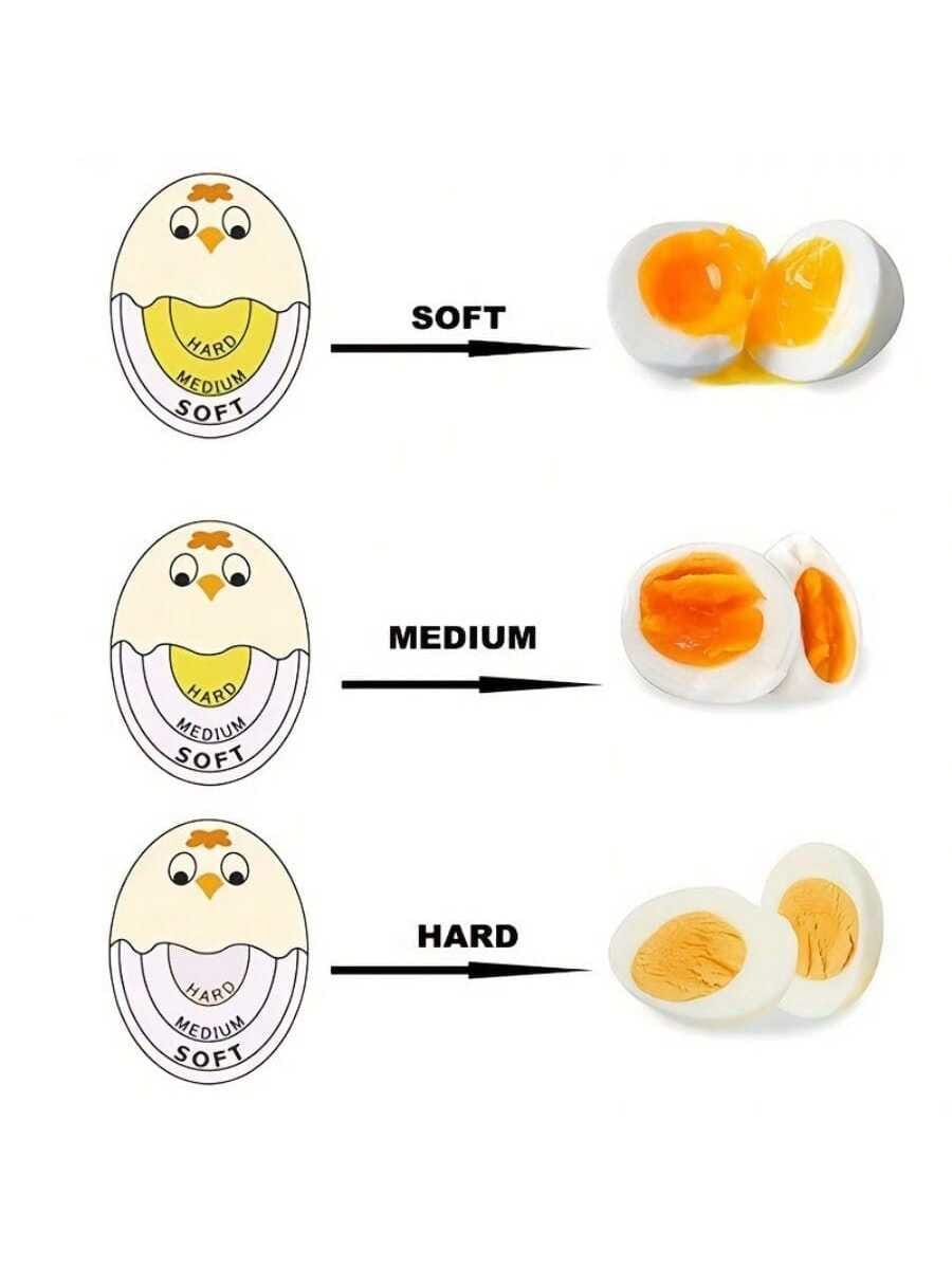 1pc Egg Timer- With Color-Changing Indicator, Accurately Measures Egg Yolk Softness/Hardness