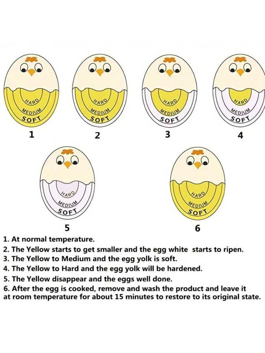 1pc Egg Timer- With Color-Changing Indicator, Accurately Measures Egg Yolk Softness/Hardness