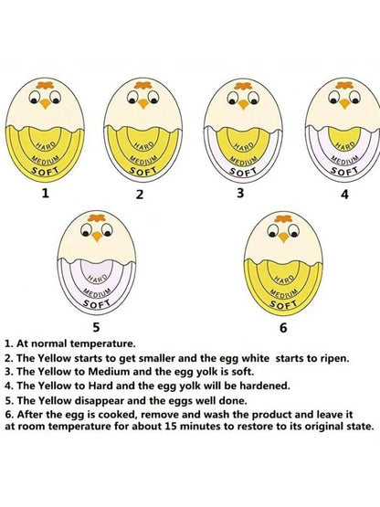 1pc Egg Timer- With Color-Changing Indicator, Accurately Measures Egg Yolk Softness/Hardness