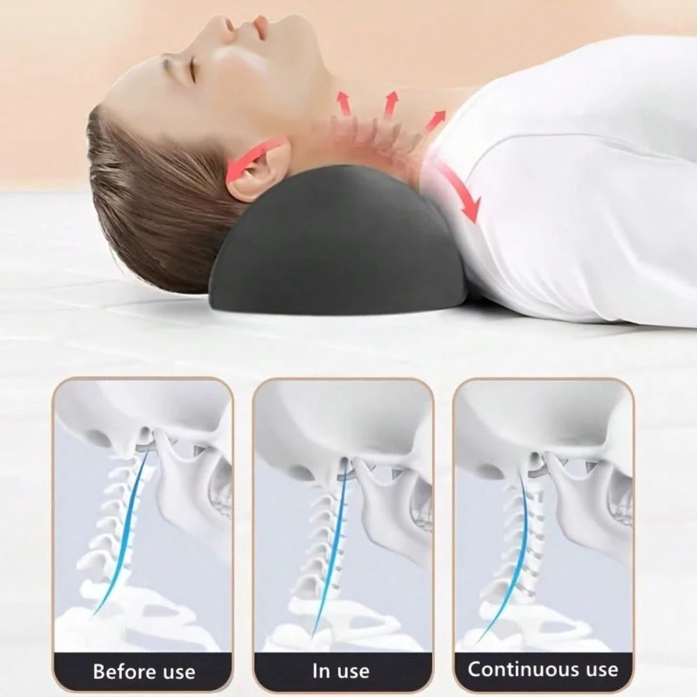 1pc Ergonomic Neck Pillow- Ergonomic Neck Support Pillow With Human Body Curve Design, Hand Wash