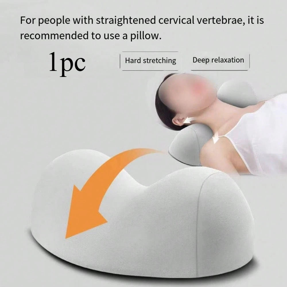 1pc Ergonomic Neck Pillow- Ergonomic Neck Support Pillow With Human Body Curve Design, Hand Wash