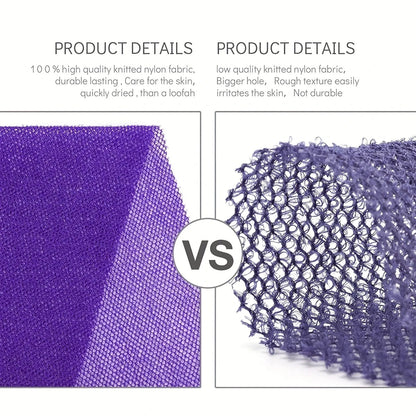 1pc Exfoliating African Net Bath Sponge Bath Towel Nylon Bath Towel Bath Towel For Daily Skin Smoothing And Scrubbing