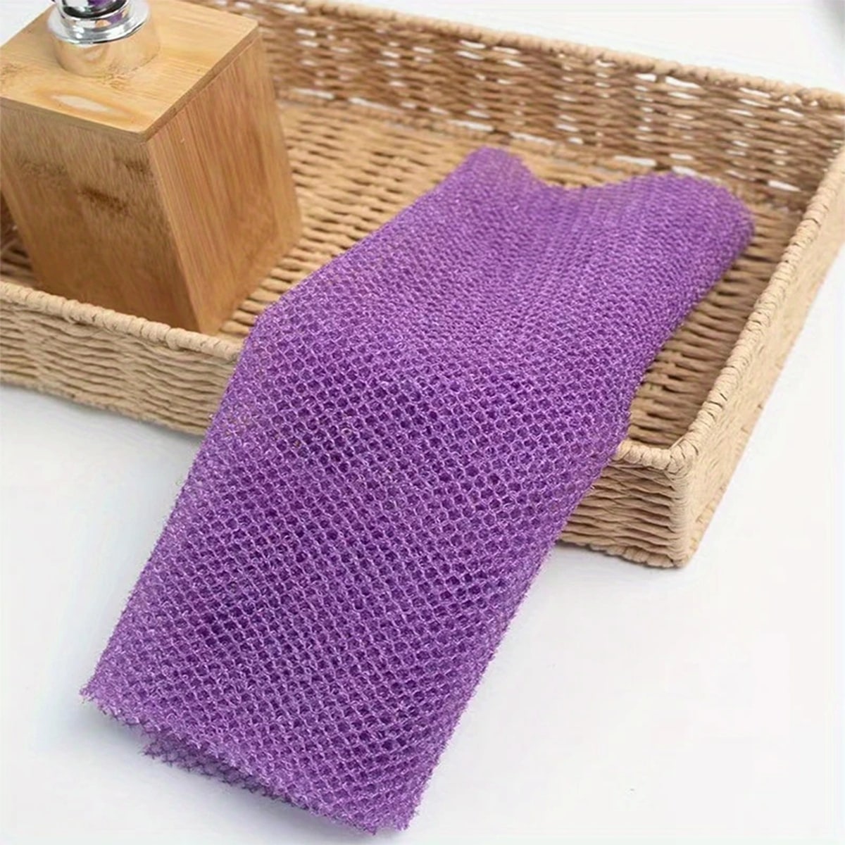 1pc Exfoliating African Net Bath Sponge Bath Towel Nylon Bath Towel Bath Towel For Daily Skin Smoothing And Scrubbing
