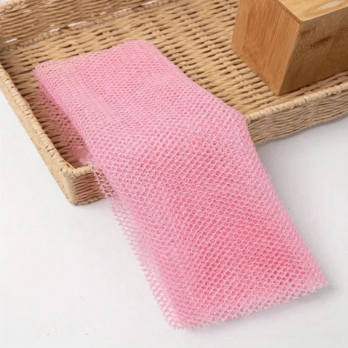 1pc Exfoliating African Net Bath Sponge Bath Towel Nylon Bath Towel Bath Towel For Daily Skin Smoothing And Scrubbing
