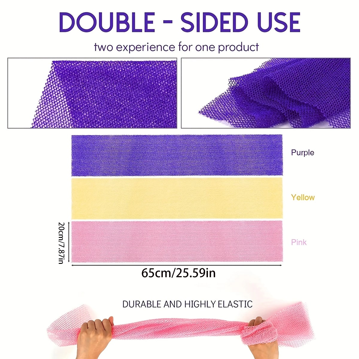 1pc Exfoliating African Net Bath Sponge Bath Towel Nylon Bath Towel Bath Towel For Daily Skin Smoothing And Scrubbing