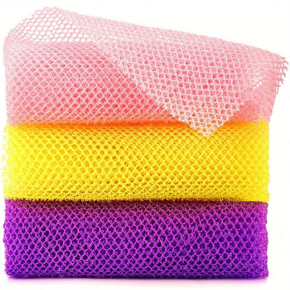 1pc Exfoliating African Net Bath Sponge Bath Towel Nylon Bath Towel Bath Towel For Daily Skin Smoothing And Scrubbing