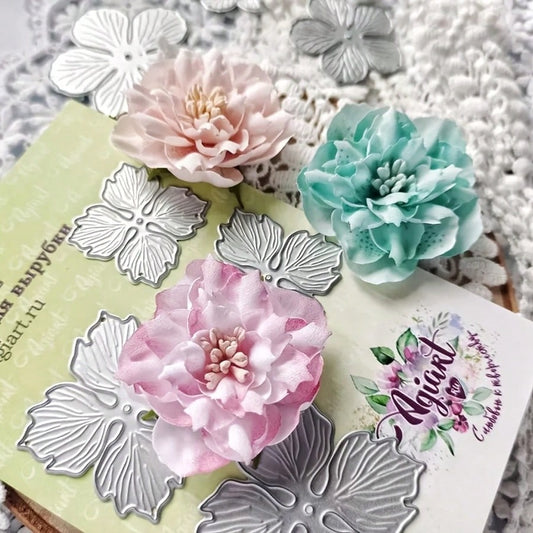 1pc Exquisite Floral Metal Cutting Template- Beautiful Floral Scrapbooking And Card Making Tool For Invitations, Photo Albums And Handmade Decorations| High-Quality Metal Craft Mold, Suitable For We