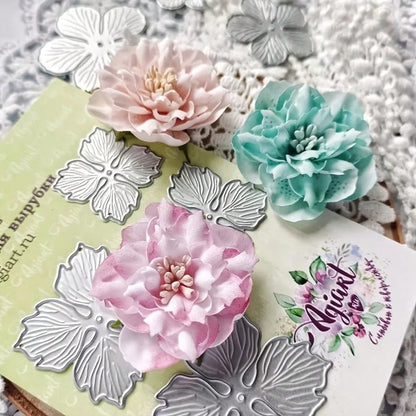 1pc Exquisite Floral Metal Cutting Template- Beautiful Floral Scrapbooking And Card Making Tool For Invitations, Photo Albums And Handmade Decorations| High-Quality Metal Craft Mold, Suitable For We