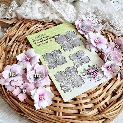 1pc Exquisite Floral Metal Cutting Template- Beautiful Floral Scrapbooking And Card Making Tool For Invitations, Photo Albums And Handmade Decorations| High-Quality Metal Craft Mold, Suitable For We