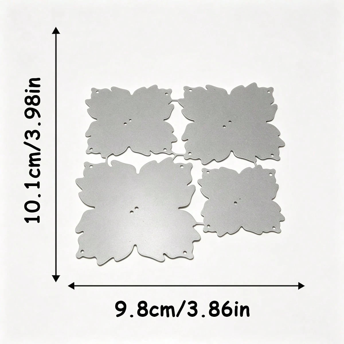 1pc Exquisite Floral Metal Cutting Template- Beautiful Floral Scrapbooking And Card Making Tool For Invitations, Photo Albums And Handmade Decorations| High-Quality Metal Craft Mold, Suitable For We