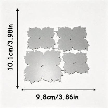 1pc Exquisite Floral Metal Cutting Template- Beautiful Floral Scrapbooking And Card Making Tool For Invitations, Photo Albums And Handmade Decorations| High-Quality Metal Craft Mold, Suitable For We