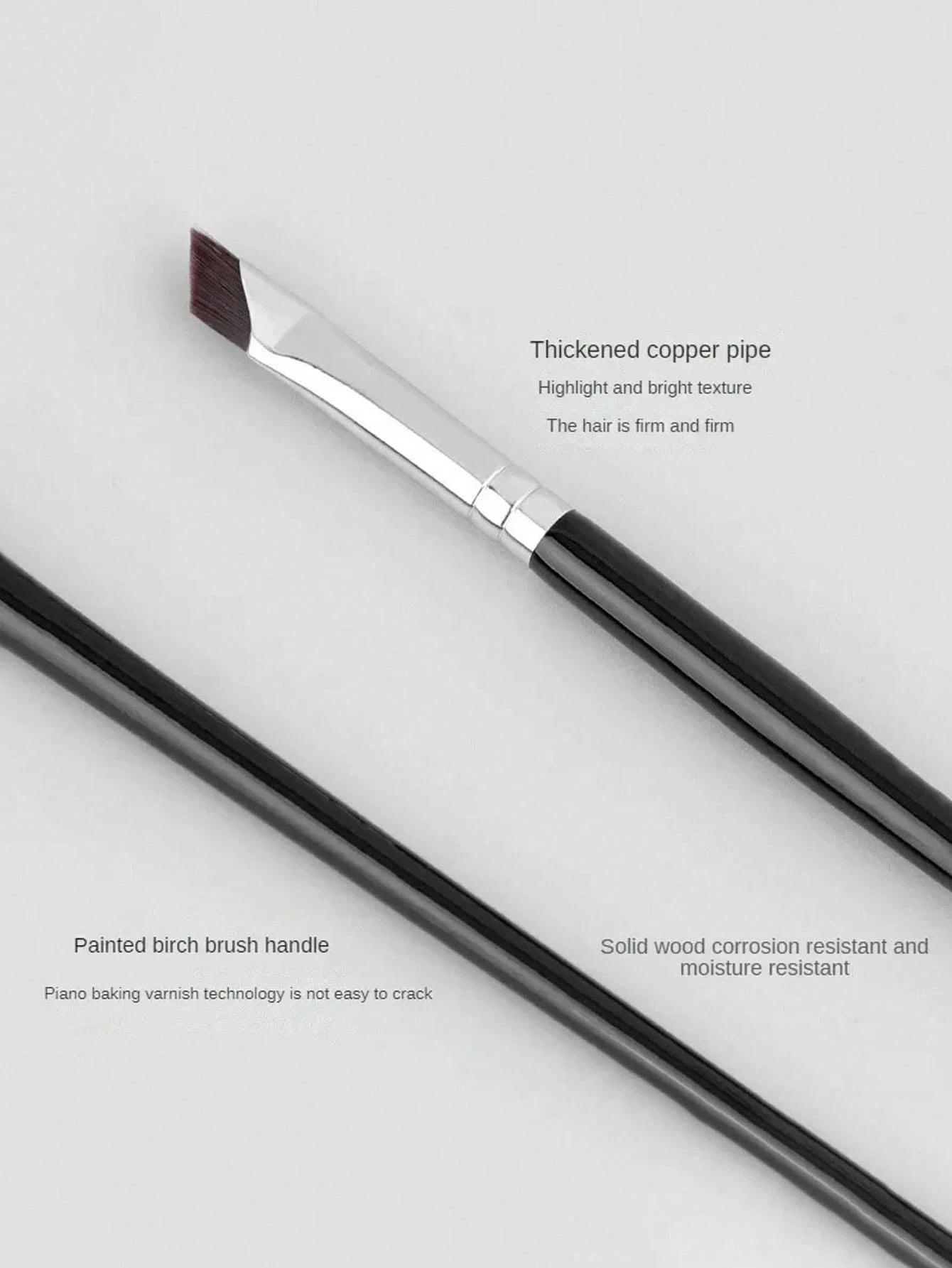 1pc Eyeliner Brush With Ultra-Fine Angled Tip And Flat Brow Brush, Precision Detail Brush For Eye And Undereye Makeup, Eyebrow Brush, Eyeshadow Brush, Brush,Giveaways