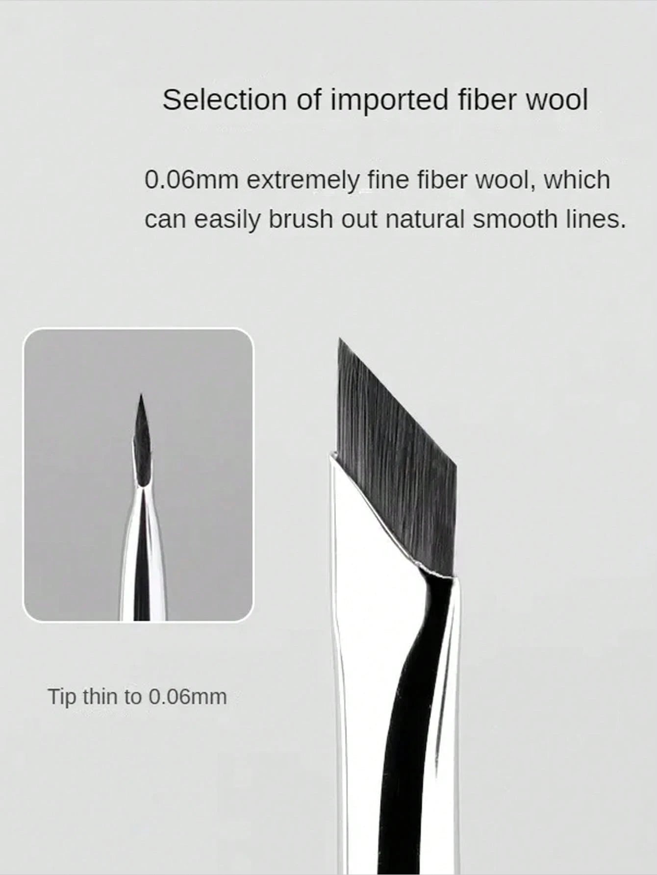 1pc Eyeliner Brush With Ultra-Fine Angled Tip And Flat Brow Brush, Precision Detail Brush For Eye And Undereye Makeup, Eyebrow Brush, Eyeshadow Brush, Brush,Giveaways