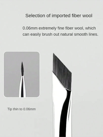 1pc Eyeliner Brush With Ultra-Fine Angled Tip And Flat Brow Brush, Precision Detail Brush For Eye And Undereye Makeup, Eyebrow Brush, Eyeshadow Brush, Brush,Giveaways
