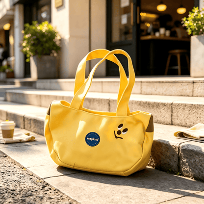 1pc Fashion Banana Tote Bag, Large Capacity, With Interesting Embroidery, Lightweight Casual Handbag, Suitable For Shopping, Travel, Daily Commute And Wedding Favors