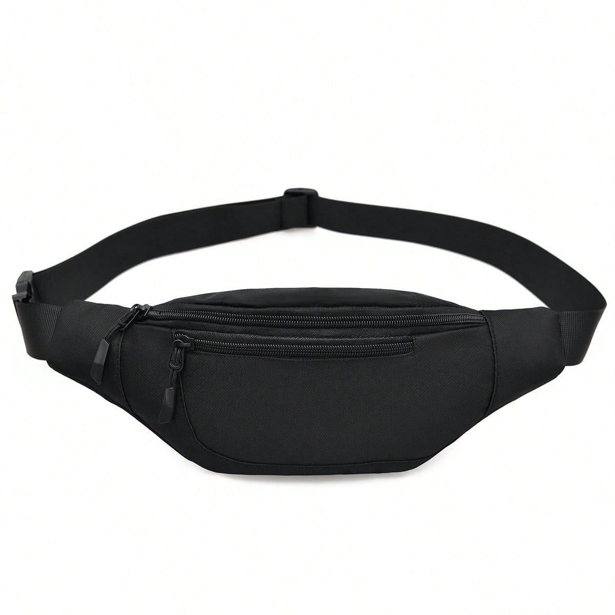 1pc Fashion Women's Waist Bag/Chest Bag With Hidden Zipper, Solid Color And Waterproof Nylon Material, Suitable For Storing Coins And Small Items, Men's Front Zipper Waist Bag/Chest Bag/Crossbody Bag