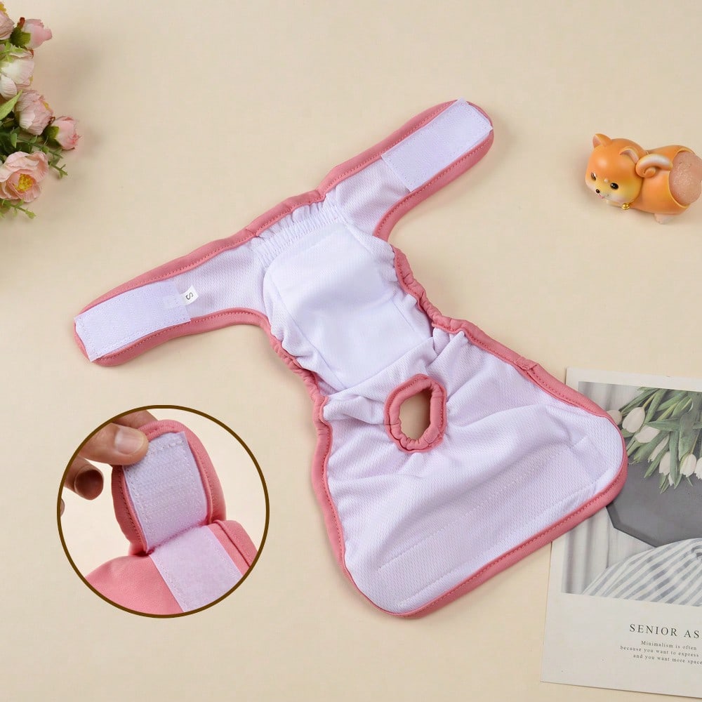 1pc Female Dog Diapers,Reusable Highly Absorbent Physiological Pants,Prevent Leakage & Harassment, Suitable For Urination Or Incontinence,For Small Dog & Puppy