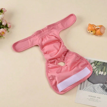 1pc Female Dog Diapers,Reusable Highly Absorbent Physiological Pants,Prevent Leakage & Harassment, Suitable For Urination Or Incontinence,For Small Dog & Puppy