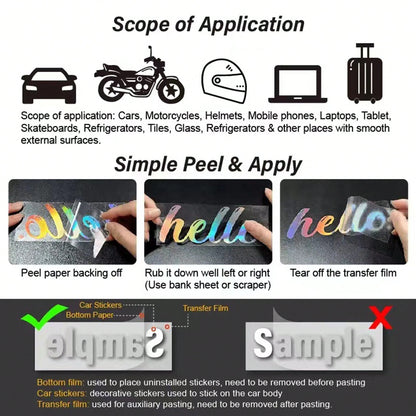1pc Figure Graphic Car Sticker