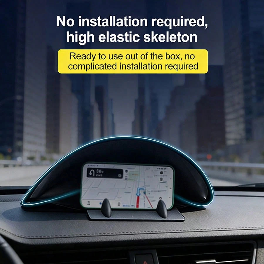 1pc Foldable Car Dashboard Sun Shade, Phone Sun Visor Protector