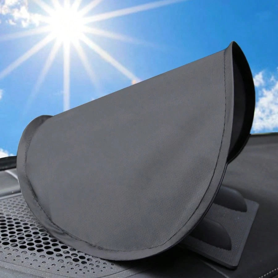 1pc Foldable Car Dashboard Sun Shade, Phone Sun Visor Protector