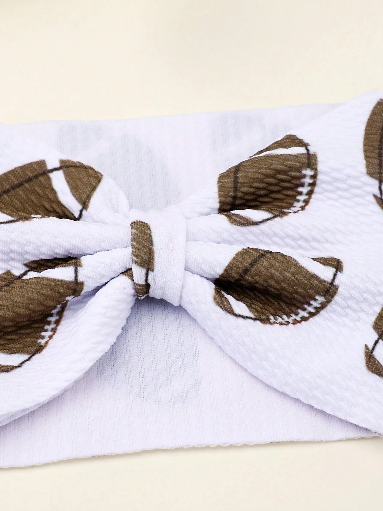 1pc Football Pattern Headband For Baby,Soft Nylon Elastic Wide Hairband,Sports Style Party Headwear,Toddler Girls Turban,Kids Baby Hair Accessories