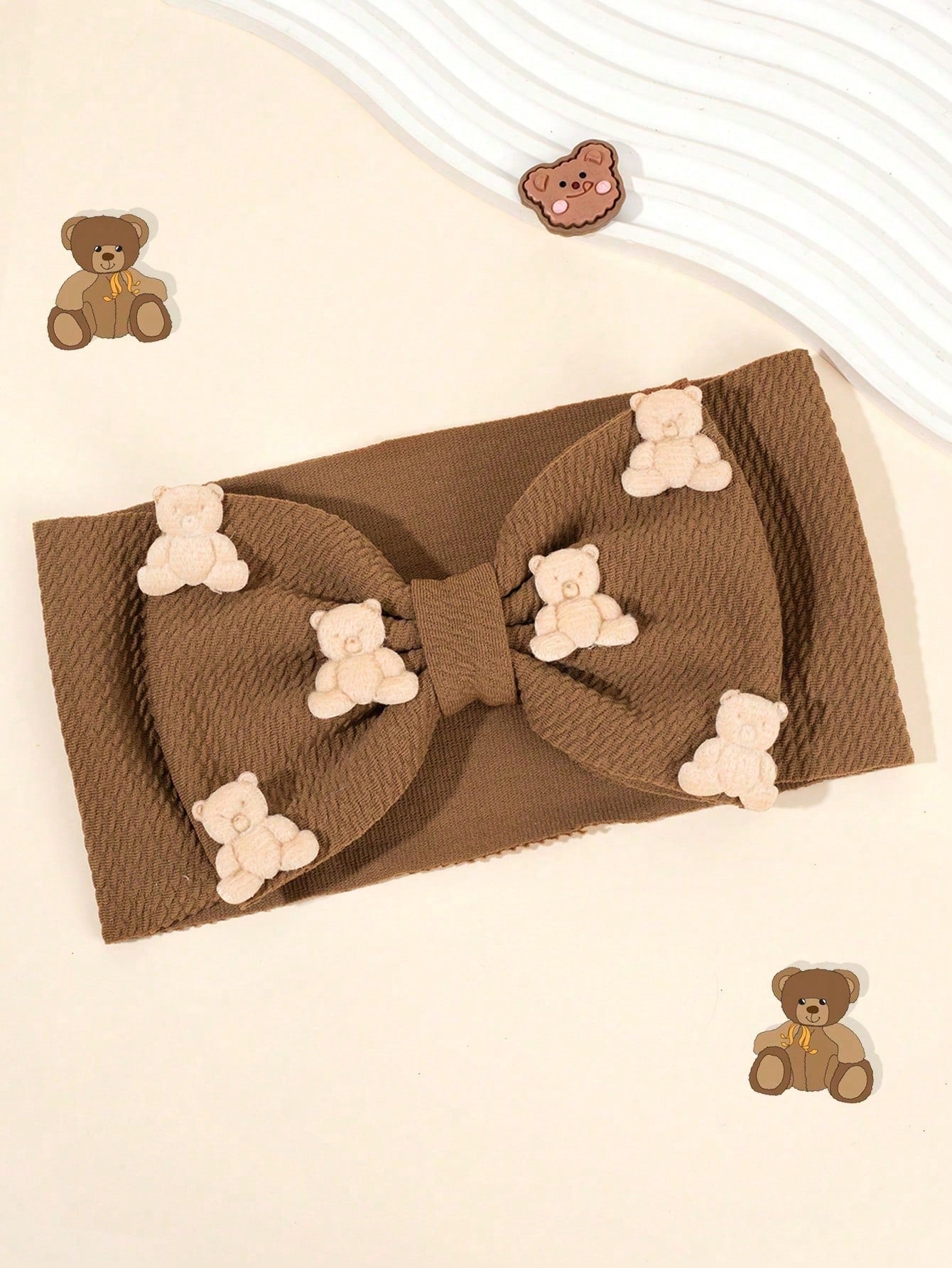 1pc Football Pattern Headband For Baby,Soft Nylon Elastic Wide Hairband,Sports Style Party Headwear,Toddler Girls Turban,Kids Baby Hair Accessories
