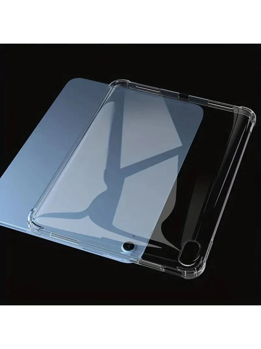 1pc Fully Transparent Four-Corner Anti-Drop Tablet Protective Case, Suitable For IPad Mini1/2/3/4/5/6/7/Air/Air2/9.7/10.2/10.5/10.9 (Air4-Air8)/Pro 11/10th Gen/A16/Pro 11 2024/12.9/Pro 13 2024 Apple M