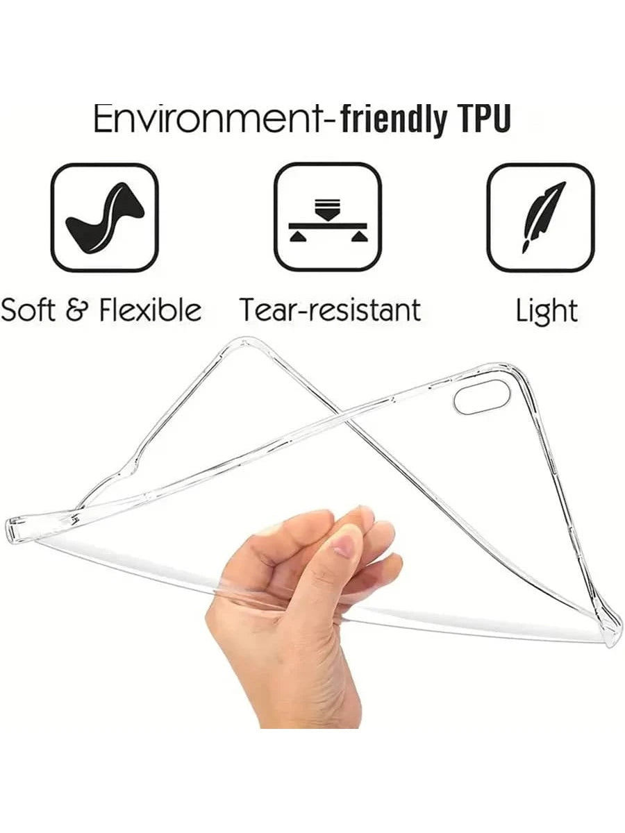 1pc Fully Transparent Four-Corner Anti-Drop Tablet Protective Case, Suitable For IPad Mini1/2/3/4/5/6/7/Air/Air2/9.7/10.2/10.5/10.9 (Air4-Air8)/Pro 11/10th Gen/A16/Pro 11 2024/12.9/Pro 13 2024 Apple M