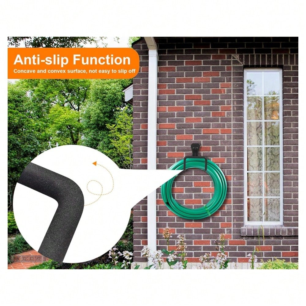1PC Garden Hose Holder Wall Mount, Metal Hose Hanger Water Hose Holders For Outside, Heavy Duty Hose Hook For Garden Hose, Expandable Hose, Hose Reel, Water Hose