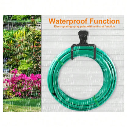 1PC Garden Hose Holder Wall Mount, Metal Hose Hanger Water Hose Holders For Outside, Heavy Duty Hose Hook For Garden Hose, Expandable Hose, Hose Reel, Water Hose