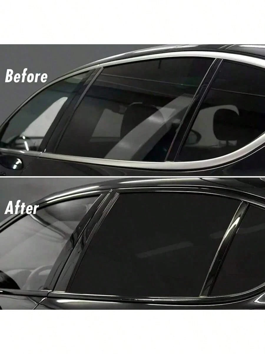 1pc Glossy Black Vinyl Wrap 50cm*200cm Multi-Size Optional Ultra-Bright Black Sticker Film For Car, Motorcycle, Furniture, Table, Wallpaper, Indoor Decoration, DIY Color Change, Super Glossy Car Wrap