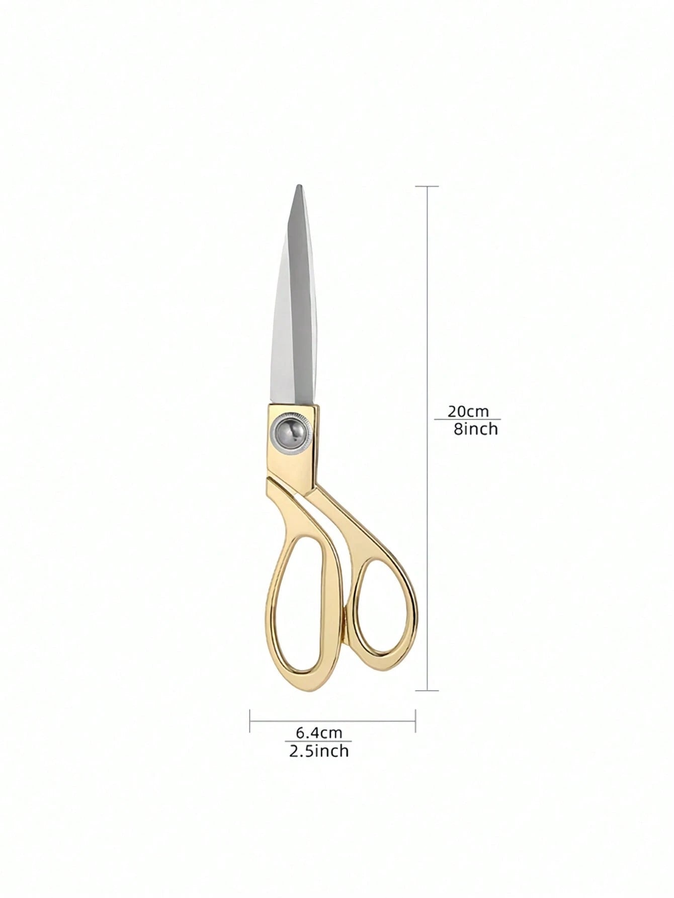 1pc Golden Fabric Scissors Stainless Steel Sharp Tailor Scissors Clothing Scissors Professional Heavy Duty Dressmaking Shears Sewing Tailor