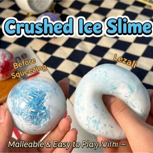 1pc Gradient Ice Slush Handmade Moldable Squeeze Ball, Highly Malleable Soft Rubber Fidget Toy, Freely Knead & Reshape To Relieve Anxiety, Portable Handheld Ornament, Stress Relief Gift For Teens & Ad